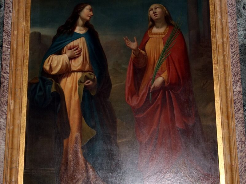 Sant'Agata con la palma del martirio, tela della scuola di Guglielmo Caccia a Casale Monferrato