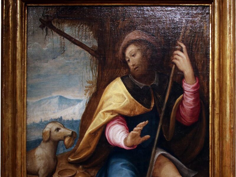 San Rocco dipinto da Guglielmo Caccia nel 1608, Museo civico di Casale Monferrato
